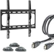 Настінне кріплення для телевізора ACCLAB AL-FR40/F 26-75" + Кабель HDMI 1.8 м (Кріплення + HDMI + Органайзер) - зображення 1