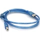Кабель для принтера USB 2.0 AM/BM 1.5m 2x ferrite transparent Voltronic (YT-AM/BM-1.5T) - изображение 2