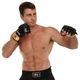 Рукавички для змішаних єдиноборств MMA розмір L шкіра на липучці MATSA чорний ME-2010 - зображення 7