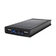 Повербанк з сонячною панеллю 20000mAh Power Bank Kraft KPB-1020SLIM Black LED-ліхтар (43-00063) - зображення 4