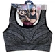 Спортивный топ 8300 р.L/XL об.80-85 чаш B серый с черным - изображение 1