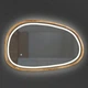 Дзеркало асиметричне Luxury Wood Dali з комбінованою LED підсвіткою, дуб натуральний, 500х800мм - изображение 2