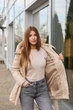 Демісезонна куртка Mila Nova К-320 46 бежева - изображение 4