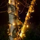 Вулична світлодіодна гірлянда «Краплі роси» 800 LED 50 м з теплим білим світлом та контролером - зображення 2