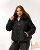 Женская зимняя куртка с капюшоном KHAN 00218 56 Черный ( KH - 00218/1 D ) - изображение 12