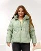 Женская зимняя куртка с капюшоном KHAN 00218 56 Светло-зеленый ( KH - 00218/2 D ) - изображение 9