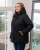 Демисезонная женская куртка большого размера UF-fashion МТ-00157 54 черный - изображение 4