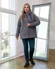 Демисезонная куртка женская большого размера UF-fashion 00157-MT 50 серый - изображение 2