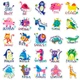 Набор наклеекEducational Cute Animals 50 шт - изображение 4