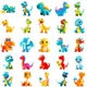 Набор наклеек Милые динозаврики Baby Dinosaurs 50 шт - изображение 4