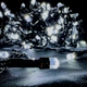 Світлодіодна гірлянда-нитка чорний дріт 200 LED Xmas рубін 15 м 8 режимів білий - изображение 2