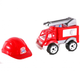 Игрушка пожарная машина Technok Toys 3978 с каской подвижные элементы пластик 30 см красный - изображение 1