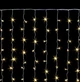 Светодиодная гирлянда штора 600 LED, 3x3м, 220В, прозрачный провод, статический режим, IP44, Теплый белый - изображение 6