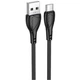 Шнур для зарядки Borofone BX121 USB - Type-C, 3A 1м. Чёрный (1011122-Black) - изображение 3