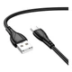 Шнур для зарядки Borofone BX121 USB - Type-C, 3A 1м. Чёрный (1011122-Black) - изображение 4