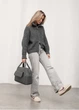 Жіноча спортивна cумка Sambag Vogue BKS графітова 37 х 25 х 16 см (90153009) - зображення 2