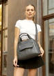 Жіноча спортивна cумка Sambag Vogue BKS графітова 37 х 25 х 16 см (90153009) - зображення 14