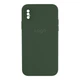 Чохол Silicone Case Square Full Camera для iPhone Xs Max 71.Dark Green - изображение 1