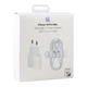 Сетевое зарядное устройство 20W USB-C Power Delivery + кабель Type-C для iPhone 14 15 16 Pro Max iPad Белый - изображение 2