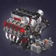 Конструктор Technic Двигун V8 F488 Mould King 2718 деталей Червоний (28342) - зображення 6