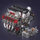 Конструктор Technic Двигун V8 F488 Mould King 2718 деталей Червоний (28342) - зображення 9