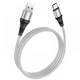 Кабель USB/Type-C 1 м Hoco X50 Excellent 3 А сірий з чорним - изображение 1