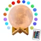 Світильник Місяць 3D MOON на акумуляторі. 16 кольорів з пультом RGB - зображення 1