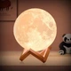 Світильник Місяць 3D MOON на акумуляторі. 16 кольорів з пультом RGB - зображення 2