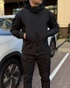 Тактический костюм на флисе Soft Shell демисезонный черный 48 М - изображение 1