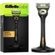 Станок Gillette Labs Black & Gold Edition із миючим елементом 5 лез з 1 змінним картриджем і магнітною док-станцією - зображення 1