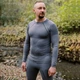 Термобілизна чоловіча Tramp Active. XXL/52-56р. Нейлон. Еластична. Сірий. Комплект термобілизни футболка + кальсони UTRUM-021 - зображення 4