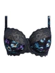 Бюстгальтер з кісточками Fantasie Lucia 101501MIN full cup бічна підтримка для великих грудей 80K Темно-синій з квітковим принтом (ZIK0000030739) - изображение 4