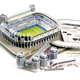 Огромные 3D пазлы "Santiago Bernabéu" Стадион Реал Мадрид на 139 деталей - изображение 1