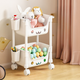 Стеллаж для игрушек на колесиках для белый 37×27×44 см (XC0073_Box_White) - изображение 2