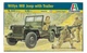 Збірна модель 1/35 автомобіль Willys MB Jeep with Trailer Australian Forces Insignias Italeri 0314 - изображение 1