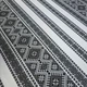 Вишита скатертина Ototextile "Дух землі" розмір 160*220см; основа біла , чорний орнамент 212 С - изображение 4