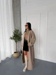 Жіночий довгий кардиган з паском Uaclothes 48-52 Бежевий (like36534-169601361) - изображение 2