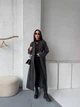 Жіночий довгий кардиган з паском Uaclothes 42-46 Графітовий (like36531-169571360) - изображение 2