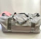 Спортивная женская сумка ЗD Bags Zip на 6 отделений для спортзала компактная Двухцветная 46x22x23 см Серо-пудровая (4941) - изображение 3