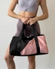 Спортивная женская сумка ЗD Bags Zip на 6 отделений для спортзала компактная Двухцветная 46x22x23 см Черно-пудровая (4756) - изображение 2