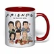 Чашка з друком "Friends (Друзі)" №1 (колір бордовий) (36988) - зображення 2