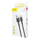 Кабель Baseus Cafule USB to USB-C 2A 1m Black (CATKLF-BG1) [67414] - изображение 5