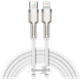 Кабель Baseus Cafule Metal Type-C to Lightning PD 20W 2m White (CATLJK-B02) [71406] - изображение 1