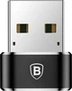 Переходник Baseus USB to USB-C Female Black (CAAOTG-01) [76681] - изображение 3