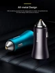 Автомобильное зарядное устройство Baseus Golden Contactor Max Dual Fast Charger Car Charger U+C 60W Dark Gray (CGJM000113) [77942] - изображение 11