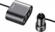 Автомобільний зарядний пристрій Baseus High Efficiency One to Two Cigarette Lighter Black (CRDYQ-01) [77945] - зображення 2