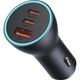 Автомобильное зарядное устройство Baseus Golden Contactor Pro Triple Fast Charger Car Charger 65W U+C+C Dark Gray (CGJP010013) [77944] - изображение 1
