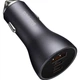 Автомобильное зарядное устройство Baseus Golden Contactor Pro Triple Fast Charger Car Charger 65W U+C+C Dark Gray (CGJP010013) [77944] - изображение 4