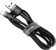 Кабель Baseus Cafule USB to Lightning 1м Grey/Black (CALKLF-BG1) [82079] - изображение 2