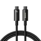 Кабель Baseus Tungsten Gold Fast Charging Data USB-C to USB-C 240W 1m Black (CAWJ040001) [91517] [91517 - зображення 1